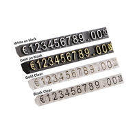 Medium Adjustable Price Tags Euro Pound Lira, Assembly Blocks Number Digit Cube Phone Watch Jewelries Counter Display Stand Sign