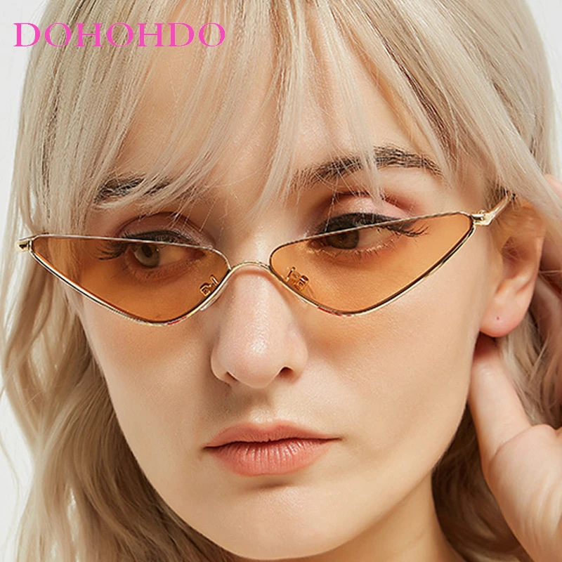 

Vintage Metal Small Cat Eye Eyewear Brand Designer Sunglasses Women Men Traveling Driving Shades Eyeglasses Female UV400 Очки