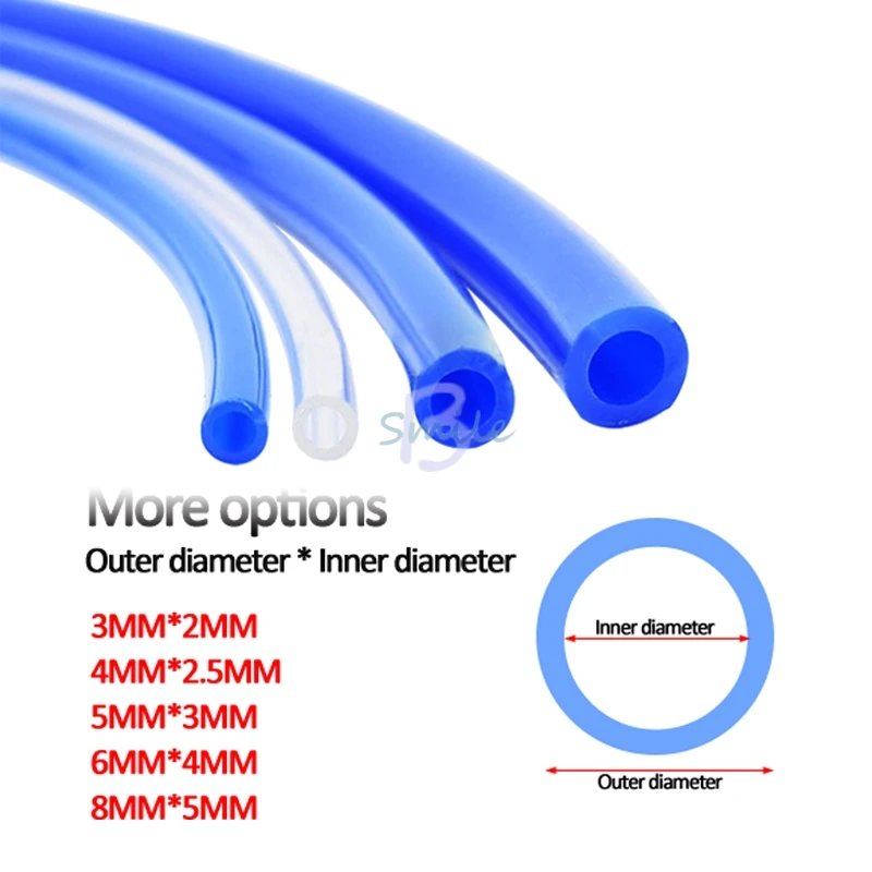 New 10M Dental Pipe Air Component Hose Polyurethane Tubing Pneumatic Hose Pu Pipe Air Tube  3x2,4x2.5,6x4,8x5mm Size for choose