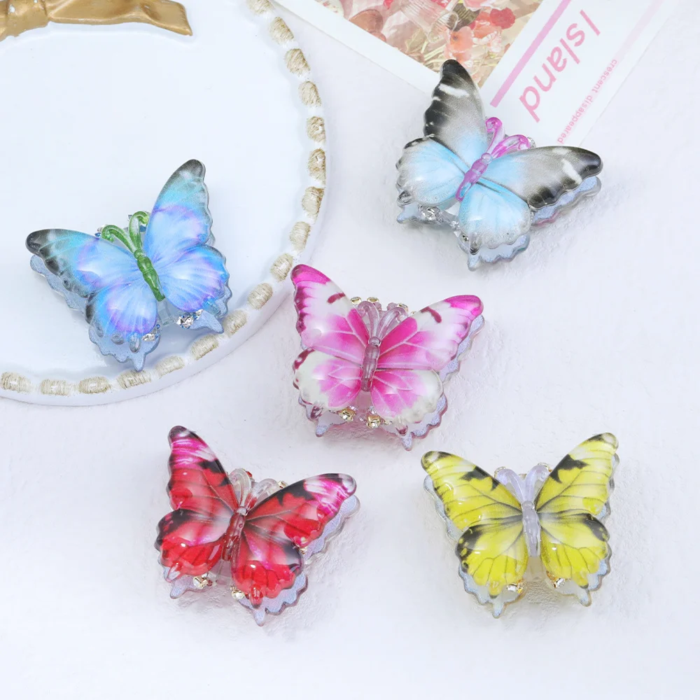 

Сердечный дизайн 20 шт. 31*38 мм акриловые бусины/эффект горного хрусталя/ручная работа/фурнитура и компоненты для ювелирных изделий/форма бабочки # 18440