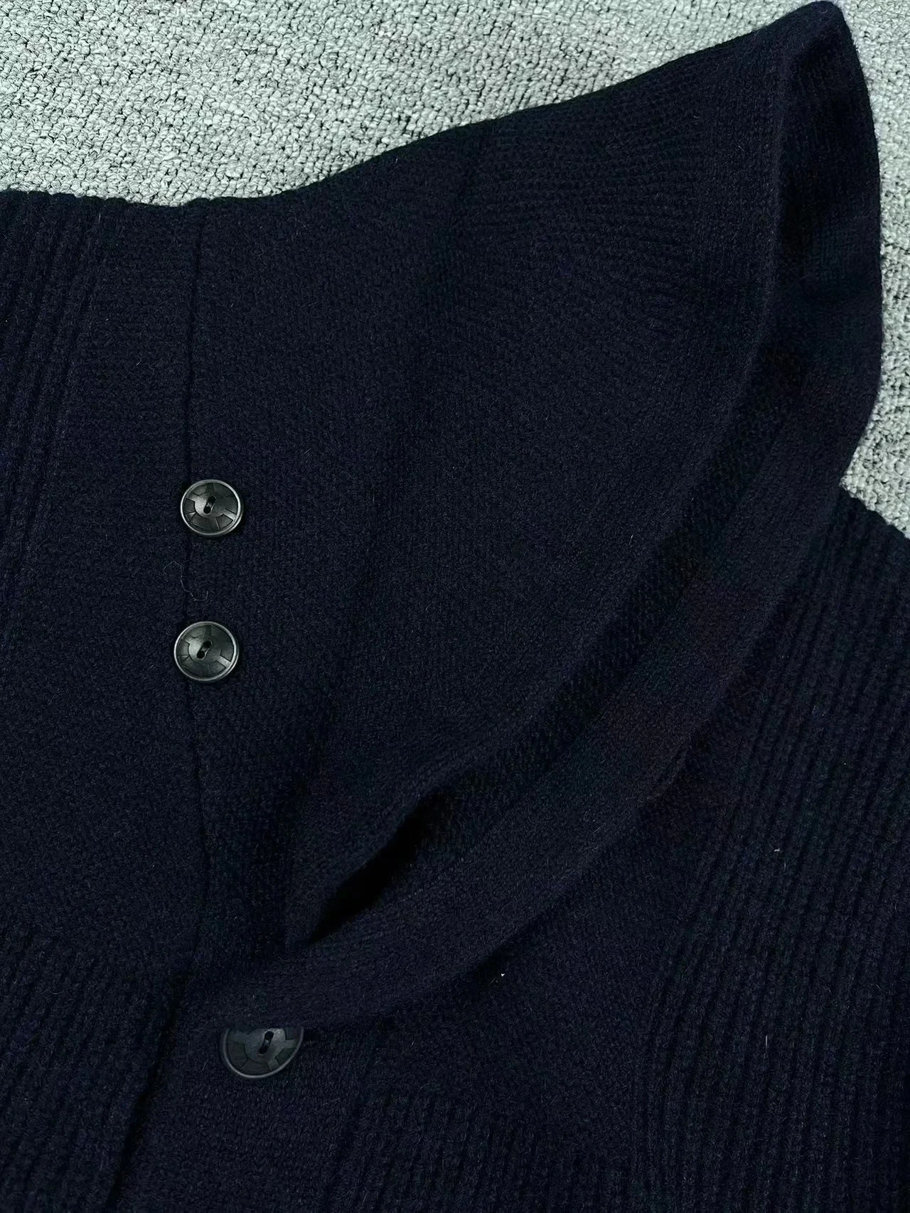 Men's Camere Texture Quince Fruit Collar Vintage Open Cardigan Sweater Warm Casual Sle Long Sve Office Commute Suitable