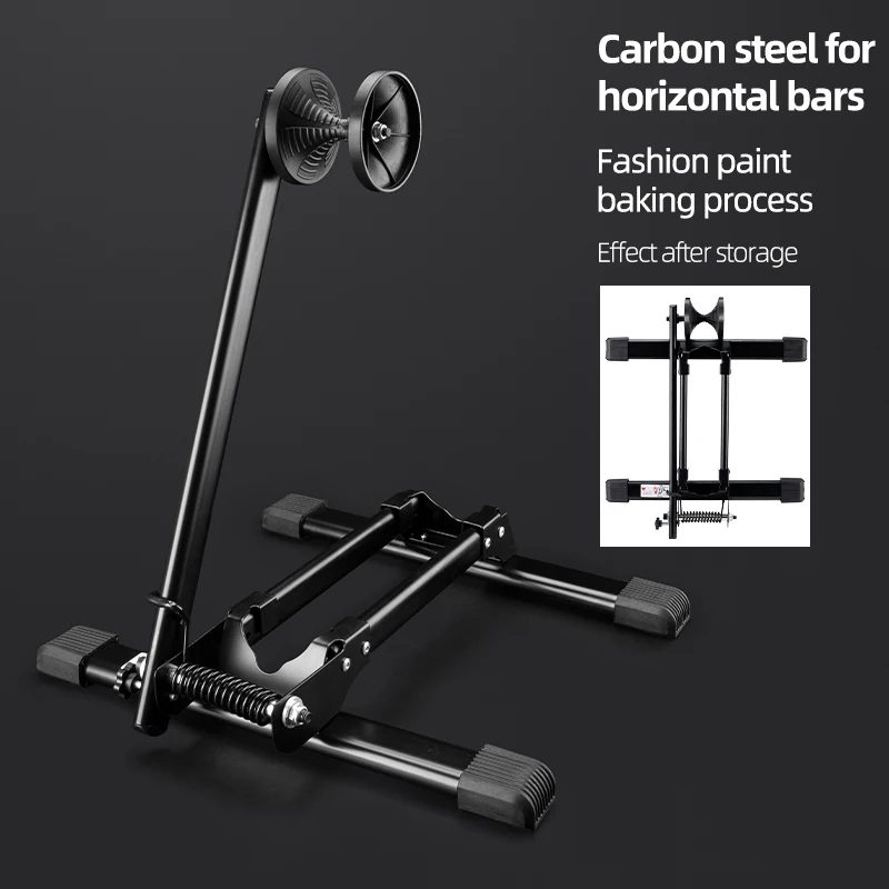 ROCKBROS Fietsparkeerrekken Opvouwbare Indoor Vloer Display Stand MTB Racefiets Kick Stander Fietsen Reparatie Ondersteuning Houder Rack