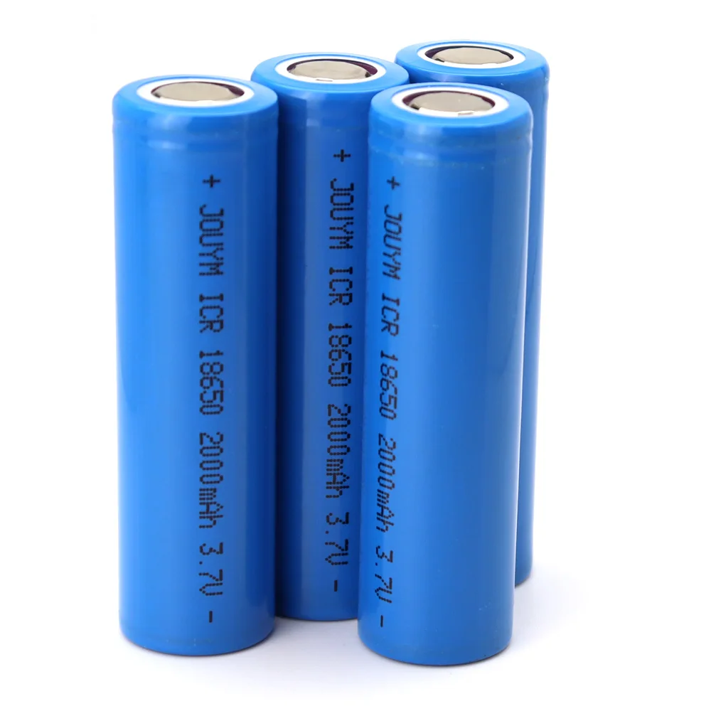 True Capacity 100% New Original 18650 Battery 3.7V 2000mAh 18650 Rechargeable Lithium Batteries