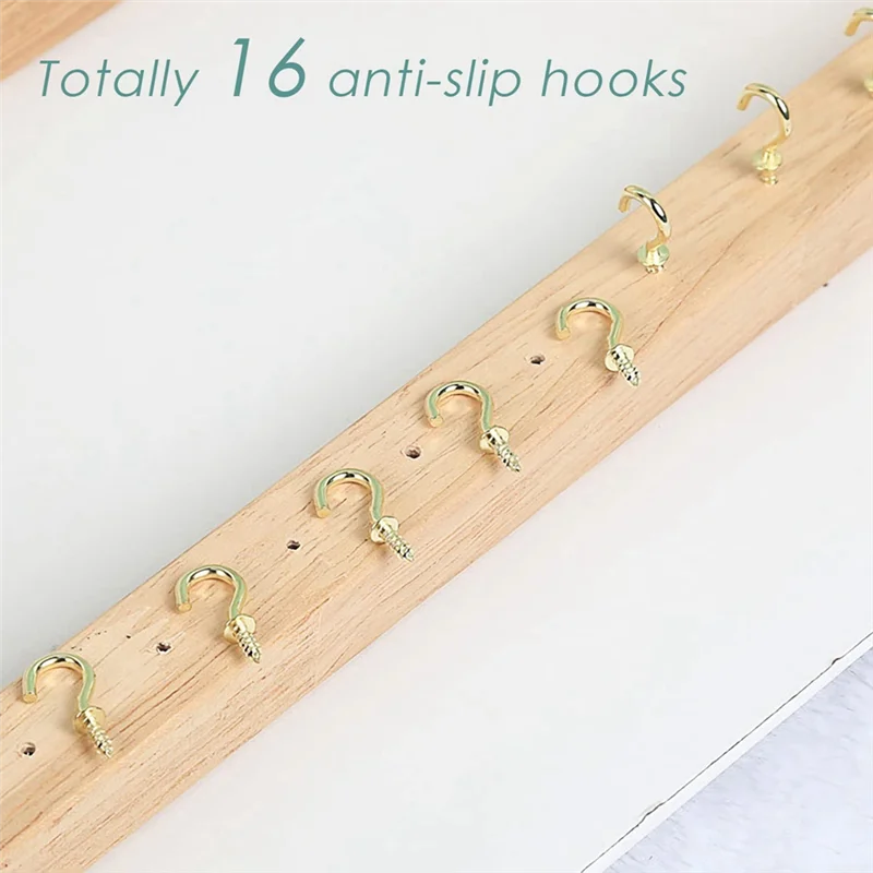 AOA-حامل عرض قلادة متين حامل قلادة خشبي