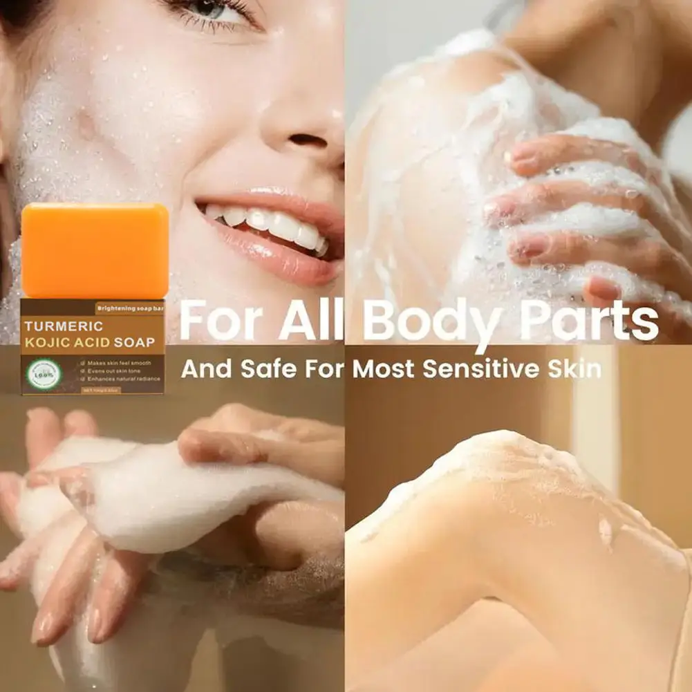 الكركم صابون شامبو الليمون كوجيك حمض الصابون دش وصابون الوجه تنظيف الجسم اشراق الصابون بار العناية بالبشرة 1 قطعة