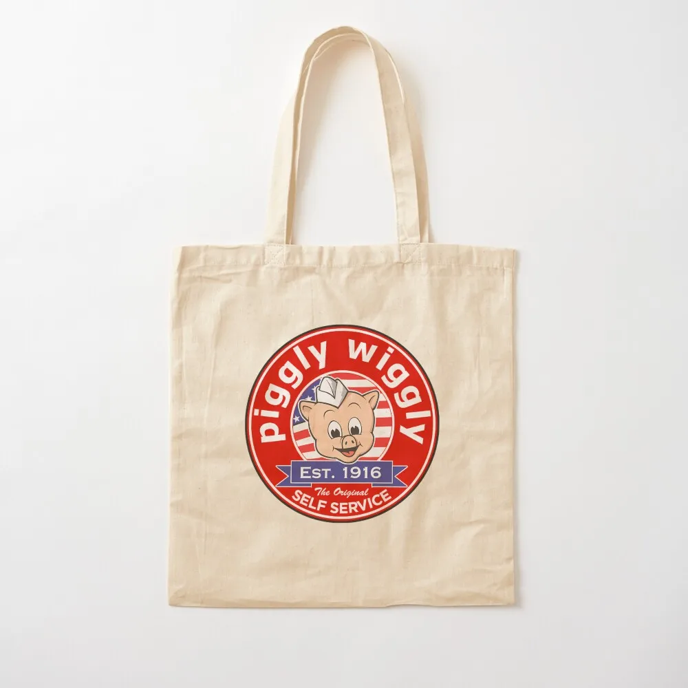 Piggly Wiggly Tote Bag cute pouch bag Portable shopping bag Cloth