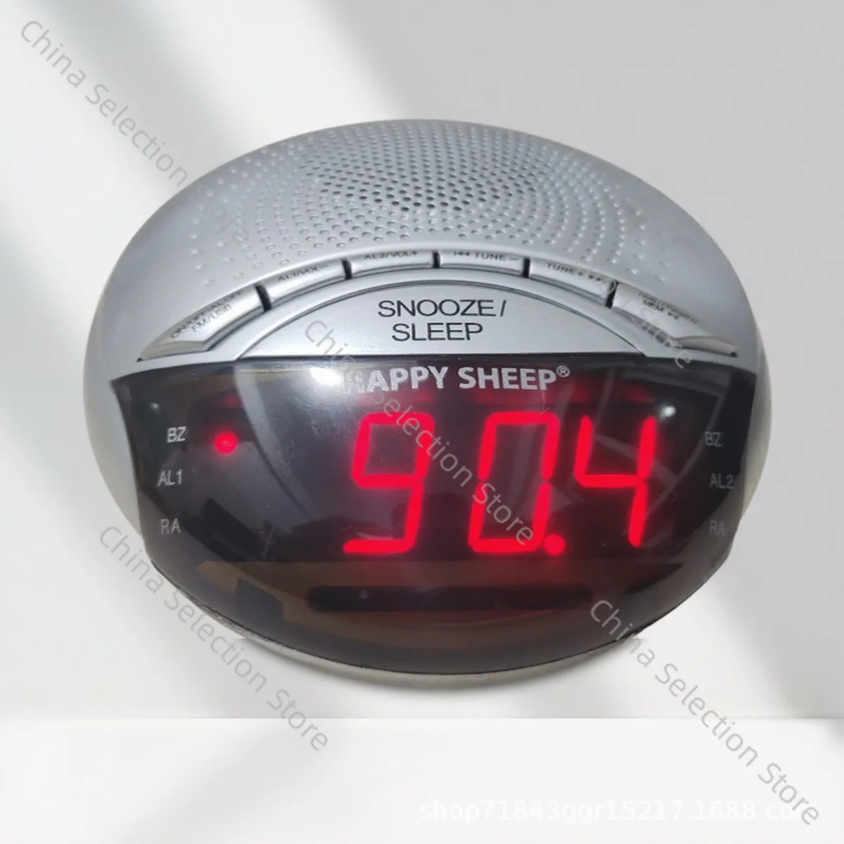 

LED digital alarm clock display, radio multi-function silent timekeeping large character electronic bedside