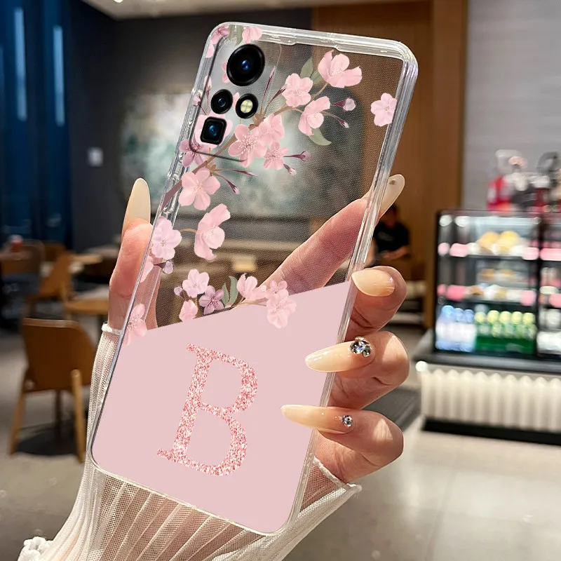 For Infinix Zero X Pro X6810 X6811 Case Transparent Pretty Letter Soft Cover For Infinix Zero Z Neo ZeroX Pro Phone Case Fundas view 6