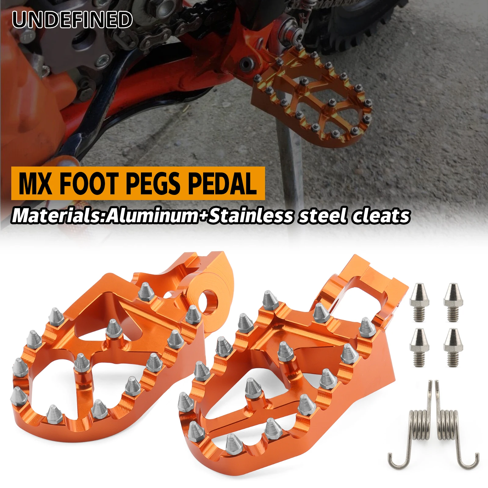 

Motorcycle Foot Pegs Footrest Pedals For KTM 125/150SX 250-450 SXF/XCF Husqvarna FC 250/350/450 TC85 Gas Gas MC EX EC F 250/350