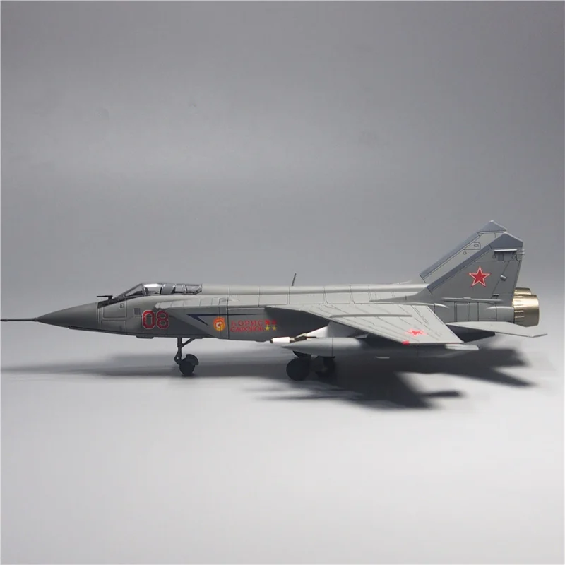 

Diecast Soviet MIG-31 Militarized Combat Fighter Aircraft Alloy & Plastic Model 1:72 Scale Toy Gift Collection Simulation
