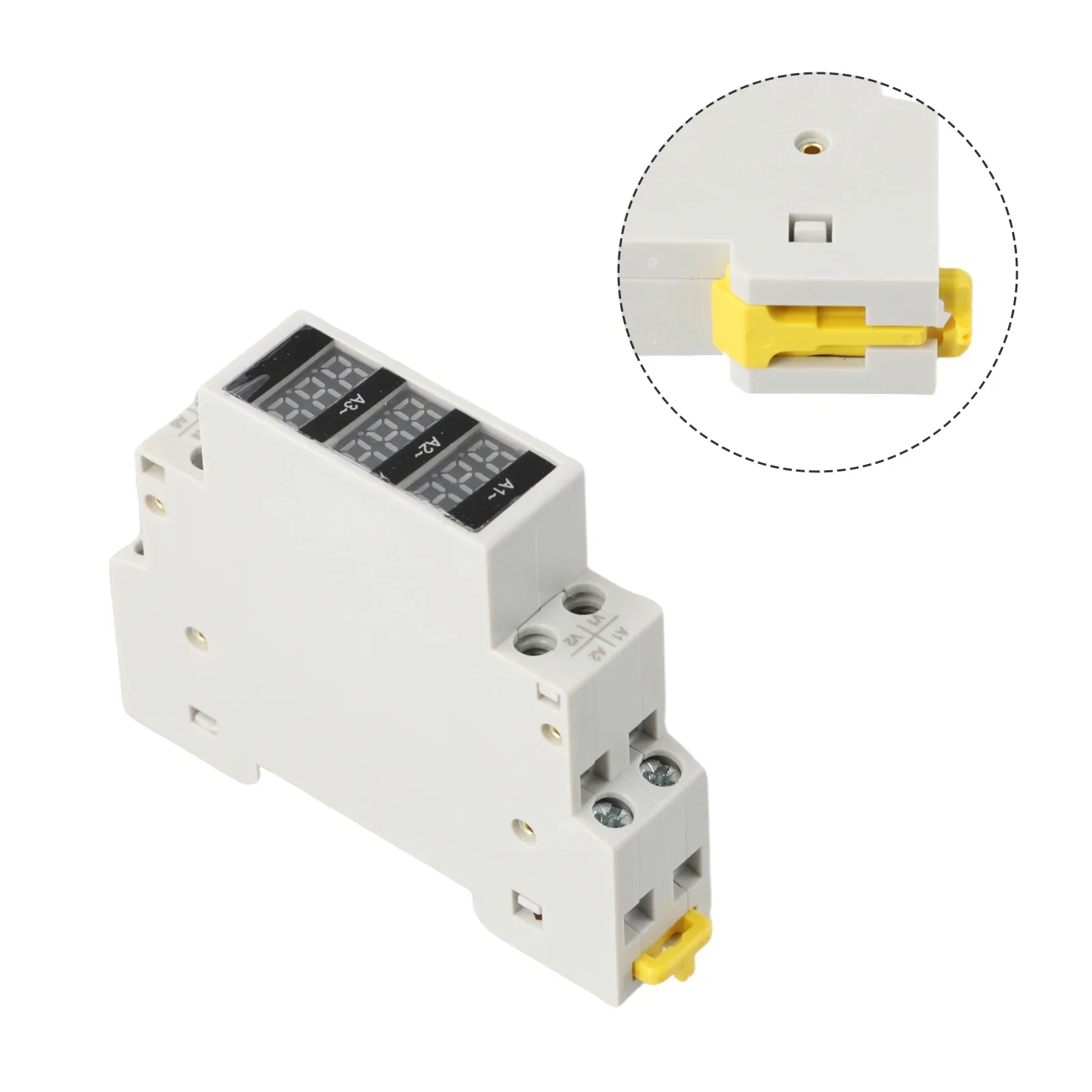 Mini Din Rail Digital Display Three-Phase Modular Current Meter Gauge Indicator IDC Connector Circuit Breakers Voltage Meters