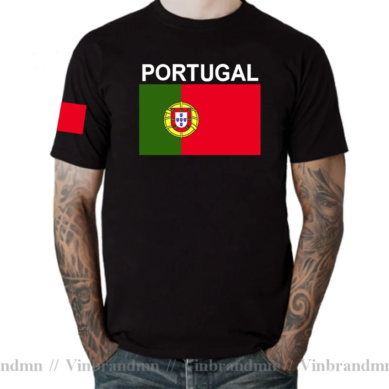 Portugal camisa masculina t novas camisas da equipe da nação portuguesa camiseta de algodão reunião roupas de fitness camisetas bandeira portuguesa pt