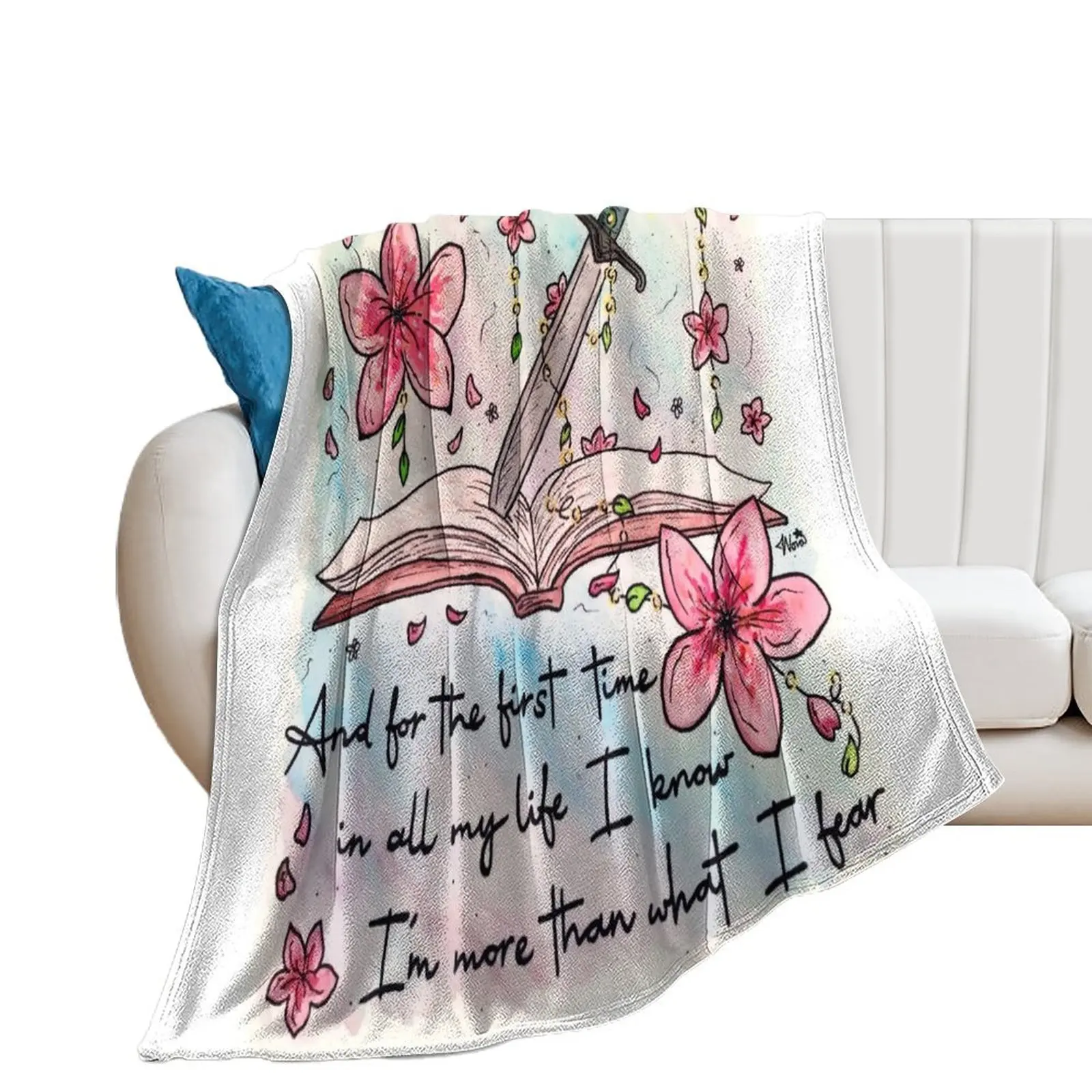 

Blossoms Books & Bracken Inspired by The Amazing Devil Throw Blanket Picnic manga Beach Blankets For Sofas Blankets