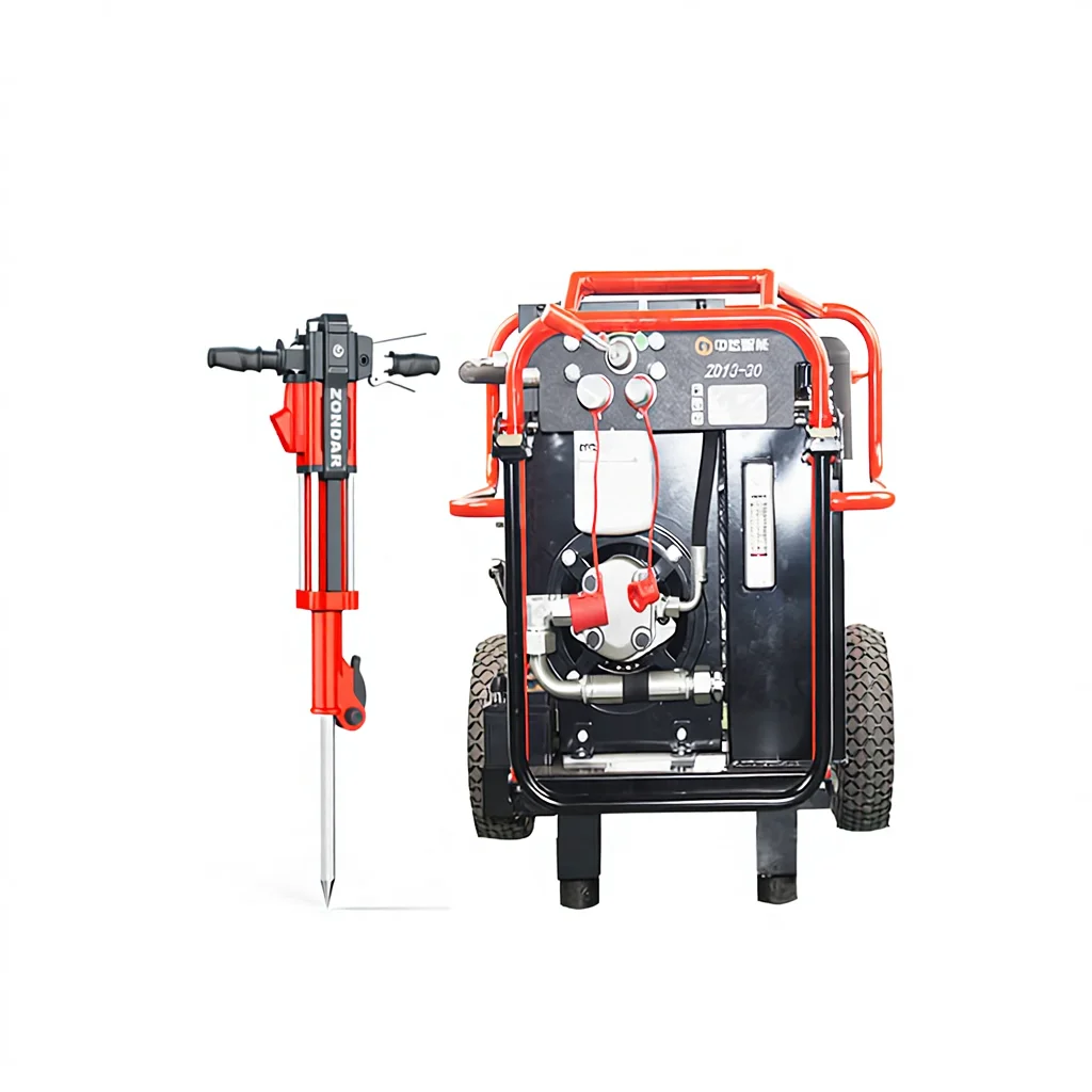 Portable Hydraulic Power Pack And Hydraulic Handheld Breaker For Concrete And Rock Demolition