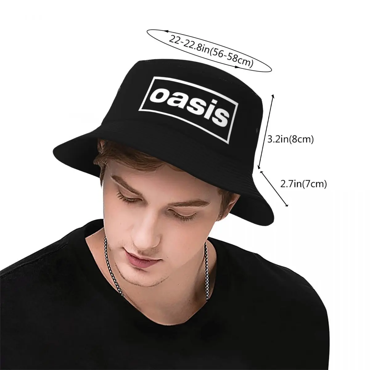 Rock Band Logo Music Albums Bucket Hats for Women Summer Travel O-Oasis Field Hat Street UV Protection for Fishing Hats Bob Hat