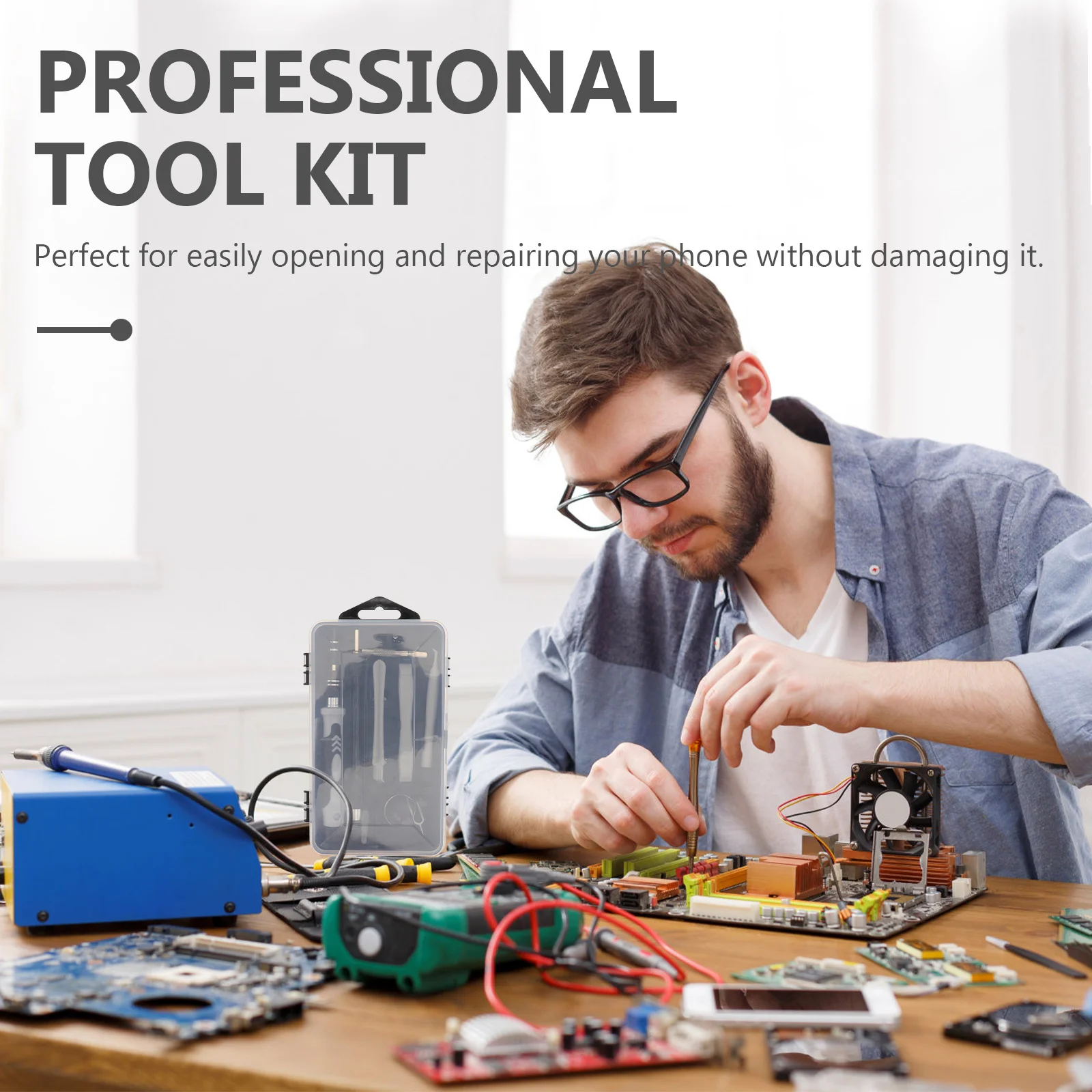 

1Set Mobile Phone Repair Tool Kit 115 in 1 Screwdriver Set Tablet Computer Pry Opening Disassemble Repair Tool Kit