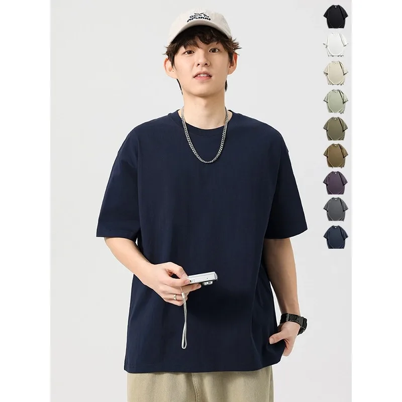 

Men's & Women's 260g Heavy Cotton T-Shirt Cooling Comfort Solid Tone Minimalist Casual Streetwear Basic Top