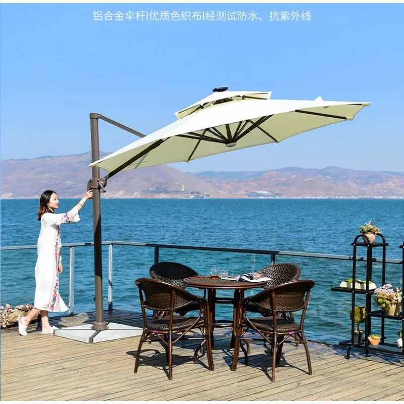 Outdoor Sunshade Large Sun Umbrella Courtyard Hotel Balcony Villa Large Umbrella Guard Pavilion Umbrella Advertising Umbrella