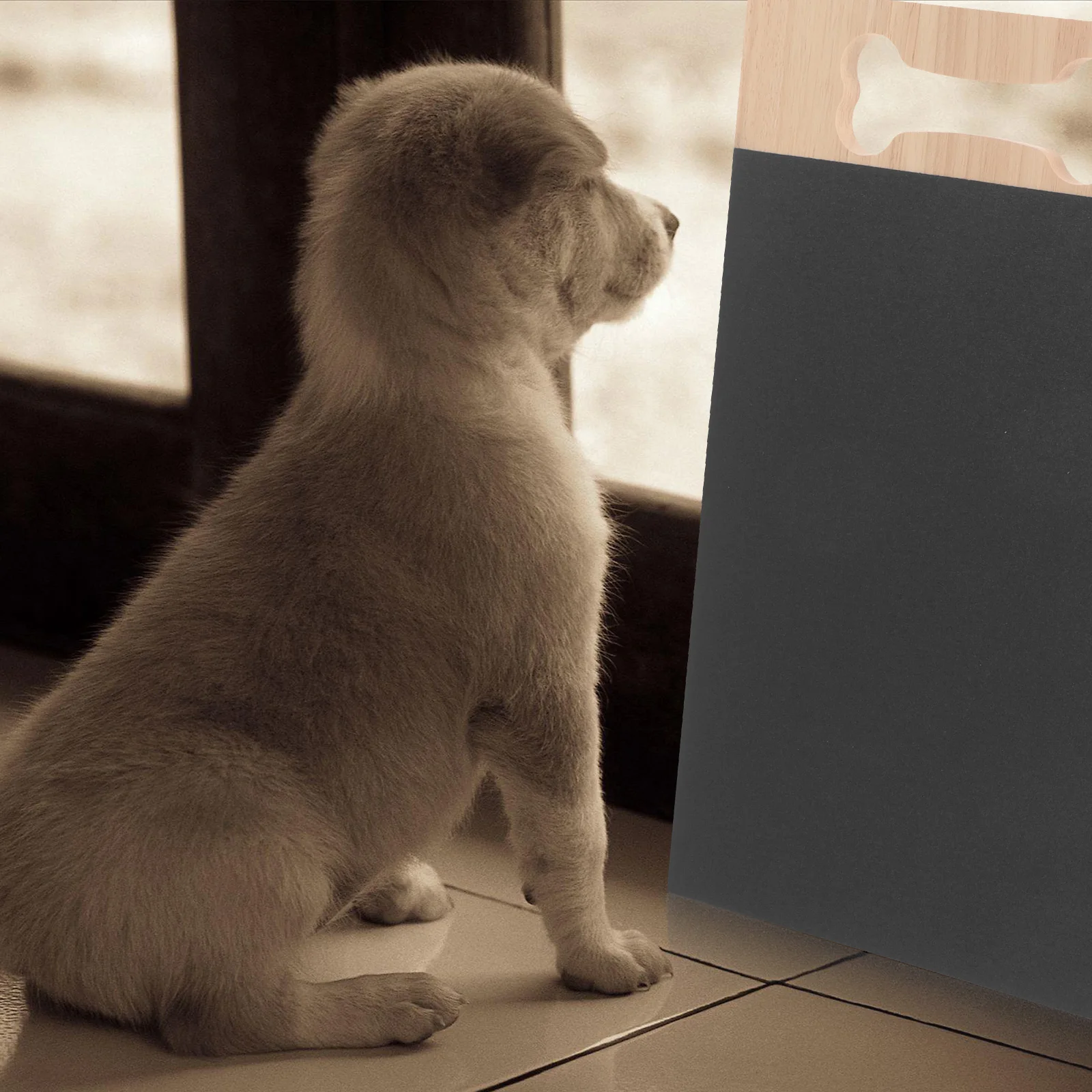 

Nail Grinding Board for Dogs Scratch Pad with Hanging Hole Natural Wood Dog Nail File Board Pet Scratch Pad for Claw Maintenance