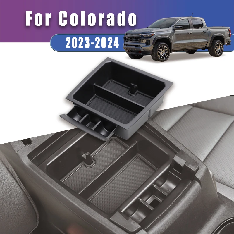 

Custom Fit Armrest Storage Box For Colorado 2023 2024 Insert Organizer Tray Maximize Console Space Easy to Clean Car Accessories