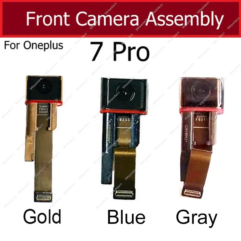 For Oneplus 7 Pro 7T Pro Front Camera Assembly Module Small Facing Front Lift Camera with Shell Flex Cable Ribbon Spare Parts