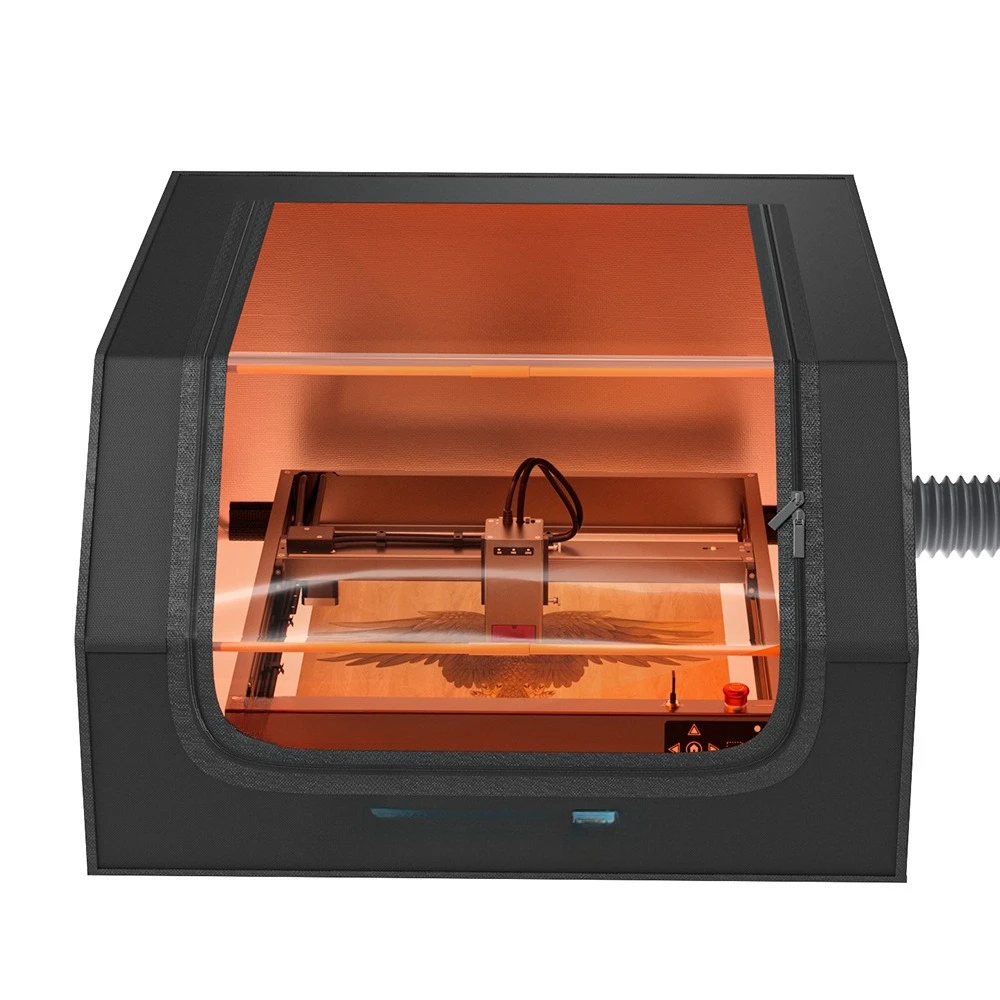 Compatible with powerful smoke exhaust folding closed