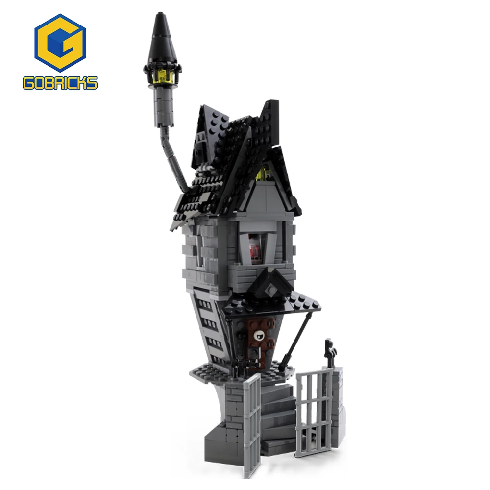 

Gobricks MOC Halloween House Building Blocks Set Ghost Skeleton Hut DIY Halloween House Bricks Pumpkin Horror Toys Gift