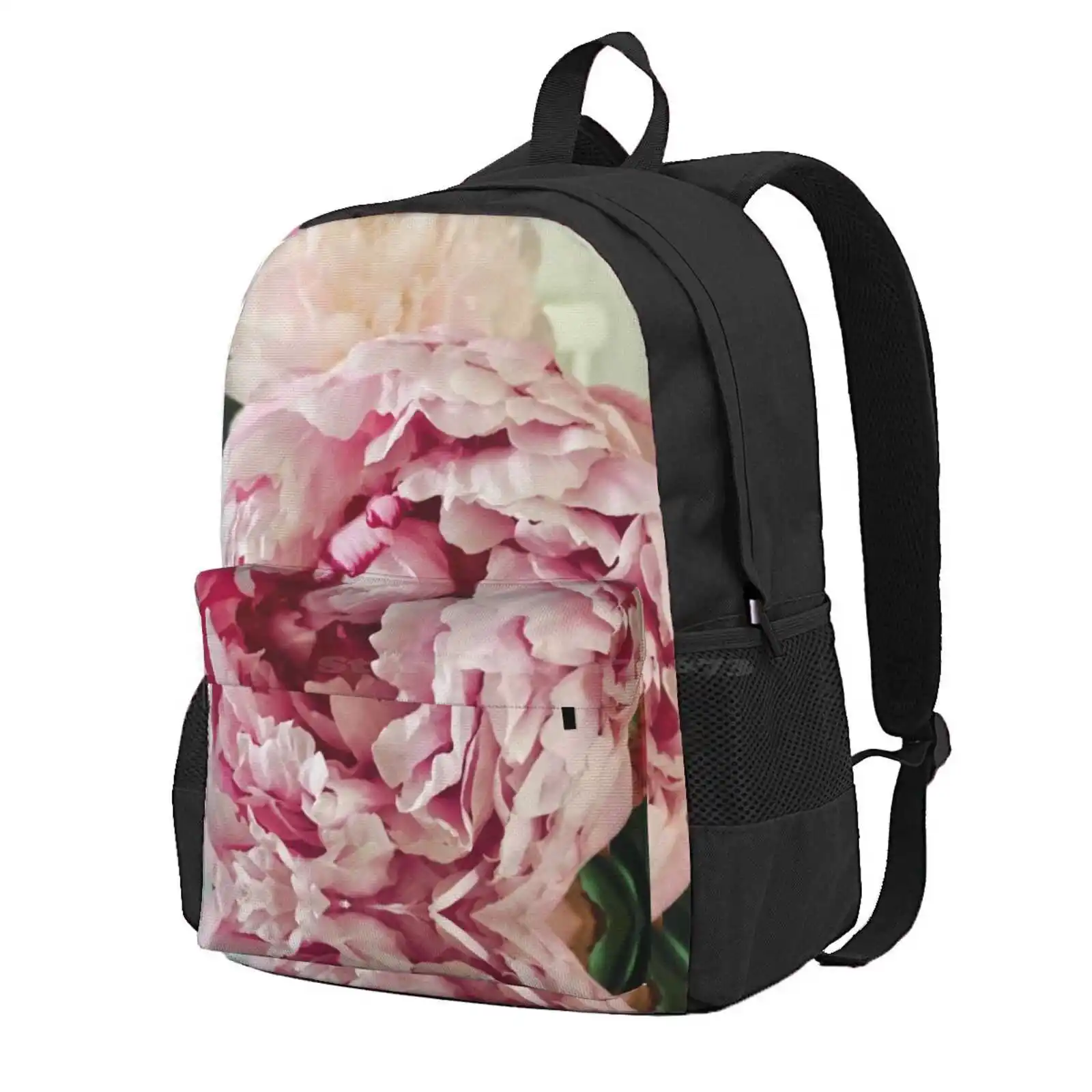 Peonies Hot Sale Schoolbag Backpack Fashion Bags Flowers Peonies Gorgeous