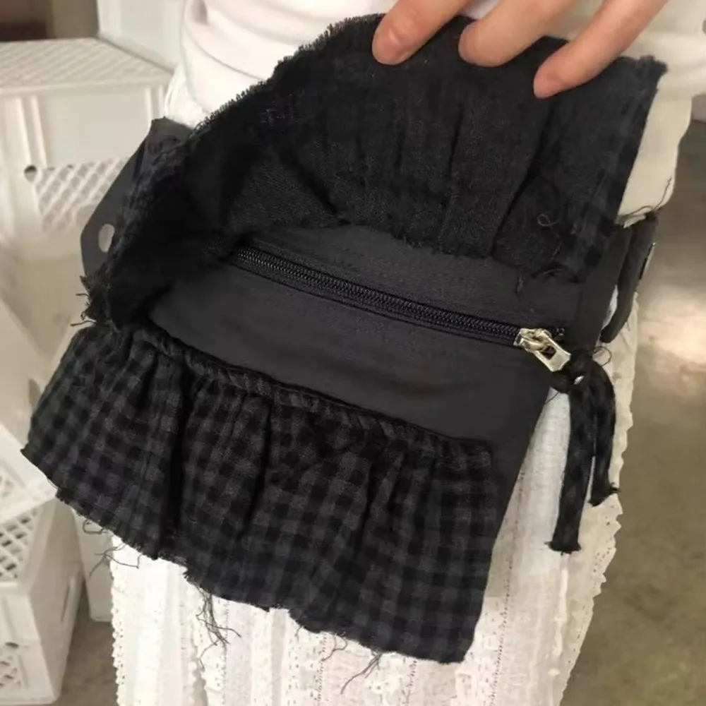 

Универсальная легкая кружевная поясная сумка Водостойкий регулируемый ремень Сумка на двойной молнии Сумка на плечо