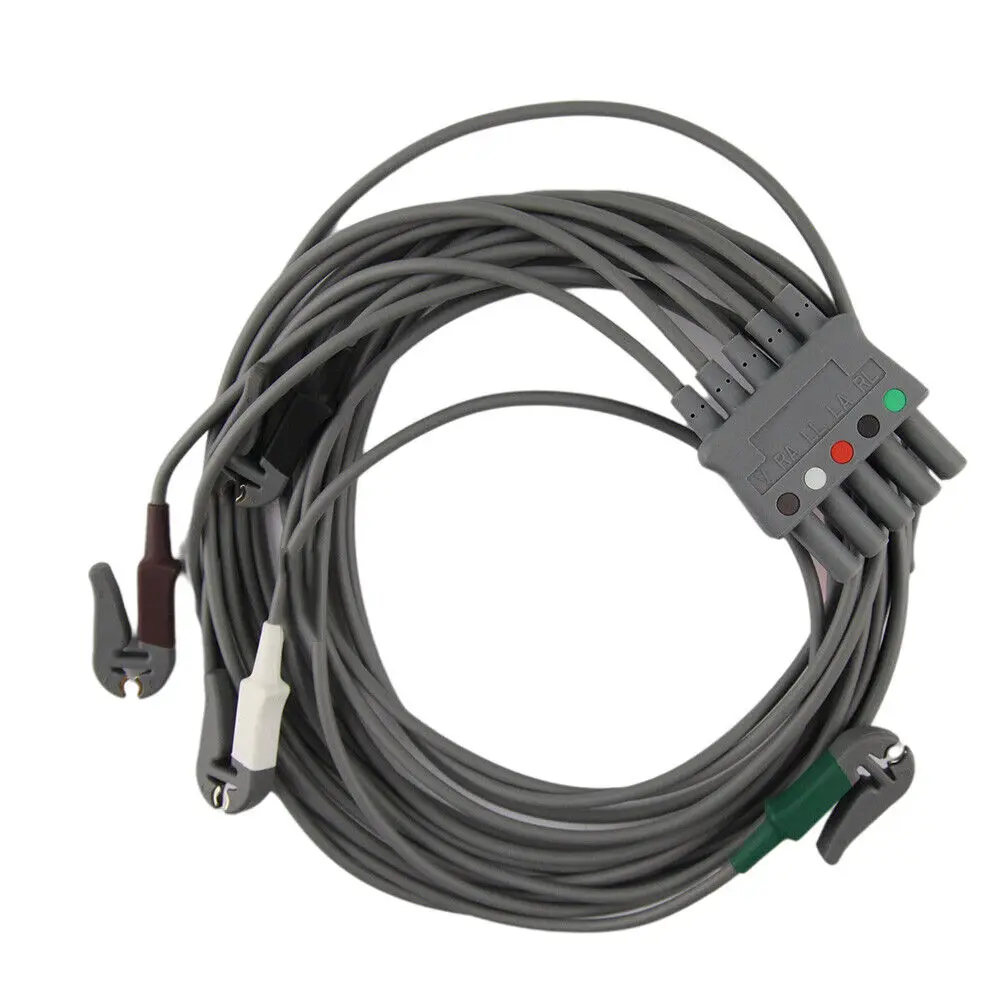 

Efficia ECG Cable 5-lead Grabber AAMI Limb REF 989803160691 AHA