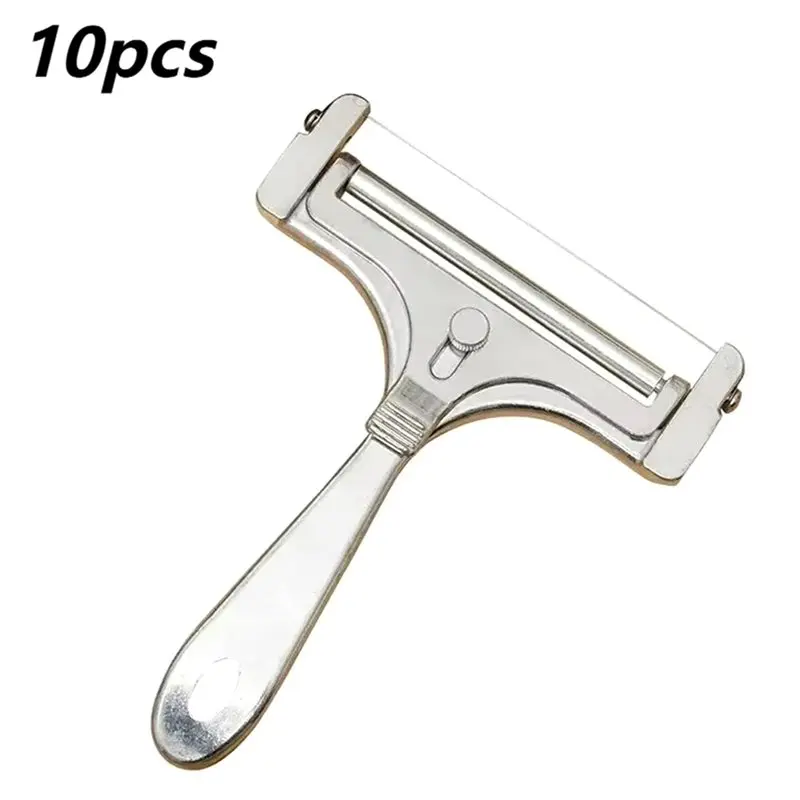 M11K-Adjustable Cheese Slicer Grater Stainless Steel For Slicing Butter Making Cheese Shavings Multi Functional 10Pcs