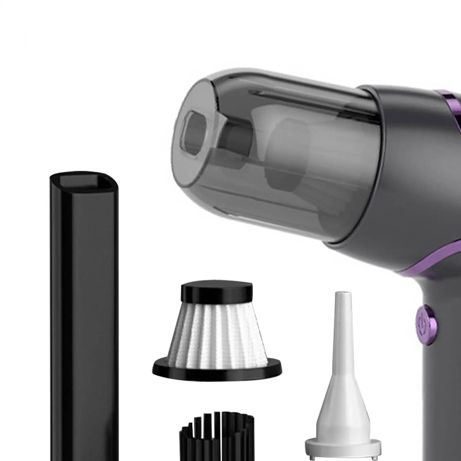 Mini bezprzewodowy samochodowy odpylacz 15x14cm Uniwersalny do laptopa samochodowego