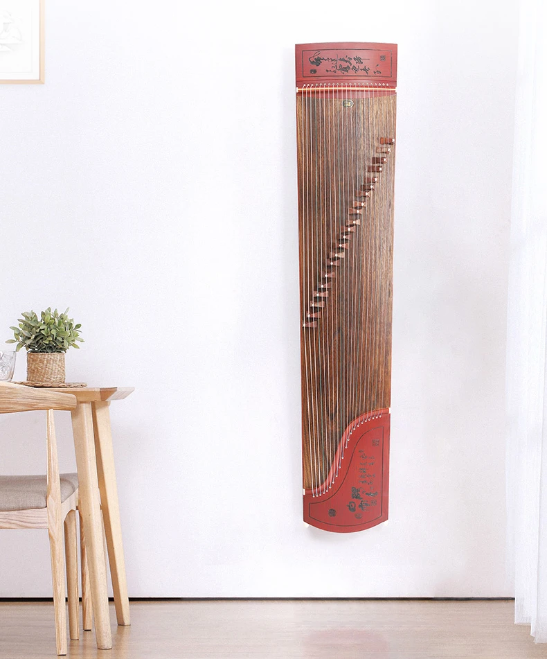 Solid wood guzheng hanging wall rack, wall hanging rack, dedicated hook without punching hole, wall hanging guzheng rack storage