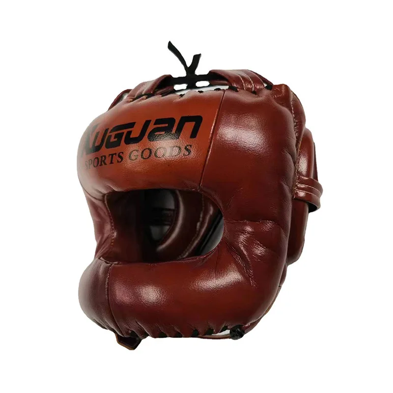 Beam enclosed full protection Sanda helmet Boxing fighting head guard Adult boxing head cover Karate Taekwondo helmet