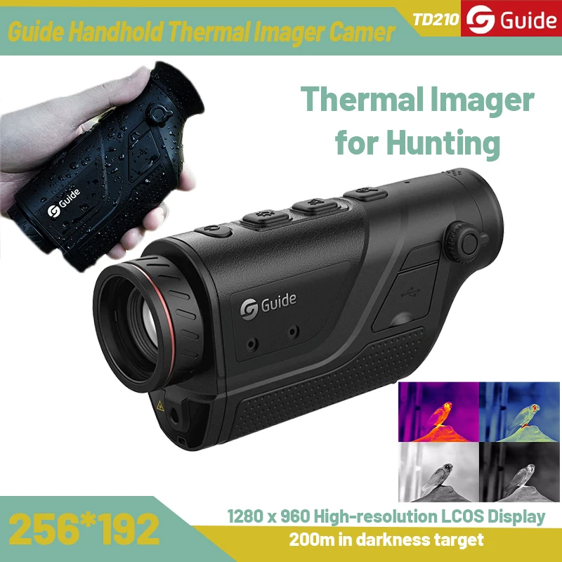 

Guide TD210 Thermal Imager for Hunting 256x192 Handheld Night Vision Detector WiFi Connection Outdoor Telescope Infrared Camera