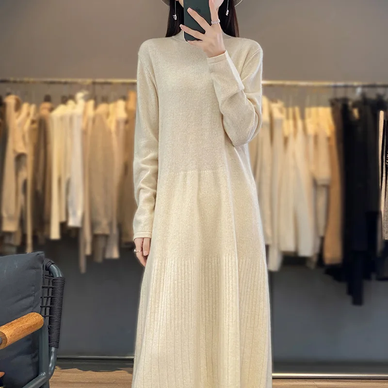 Sweaters Hot Sales With Free Shipping Cashmere Dress For Women Knit Jumpers 2023 Winter Lady Pullovers NJ01