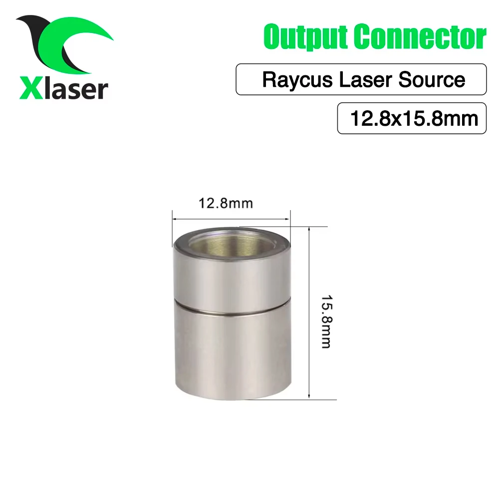 XLaser Raycus Laser Source Output Connector Protective Lens Group 12.8x15.8mm For Raycus Fiber Power Source WSX Laser Cutting