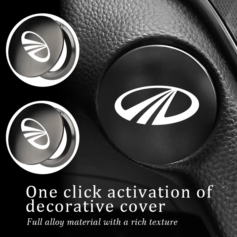 Pegatinas decorativas para la cubierta protectora del botón de arranque de un solo toque del coche, para Mahindra KUV100 ‌   Roxor ‌   Pik Up Bolero Thar XUV700 ‌   XUV3XO