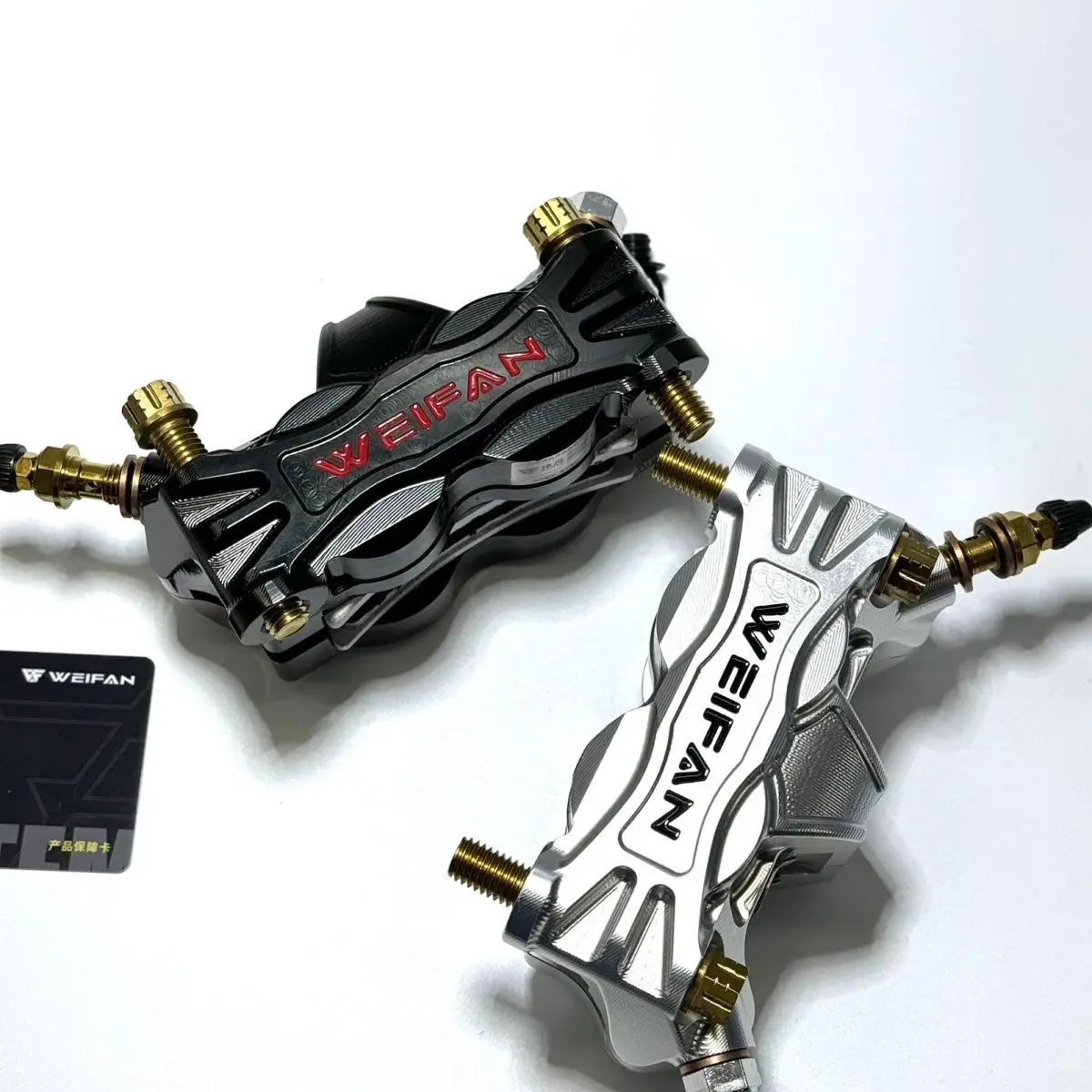 Calibradores Weifan auténticos, calibradores modificados universales para motocicleta WF120 de aleación de aluminio de gran radiación, bomba de freno hidráulica