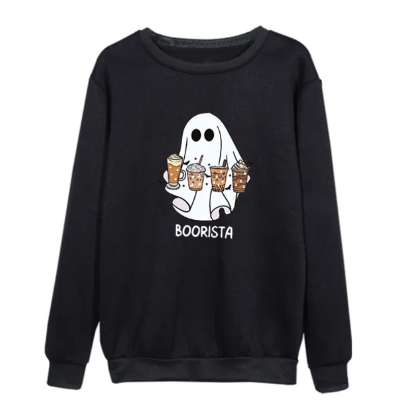 

Halloween Ghost series printed casual crew-neck hoodie men's and women's top aesthetic clothes graphic t shirts