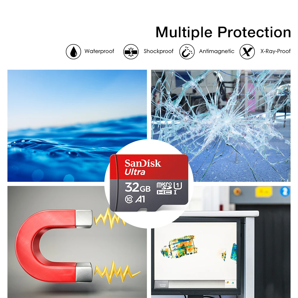 Ultra MicroSD 128GB 32GB 64GB 256GB 512GB A1 Micro SD-Karte SD TF Flash-Karte Speicherkarte Klasse 10 für Telefon – Detail 4