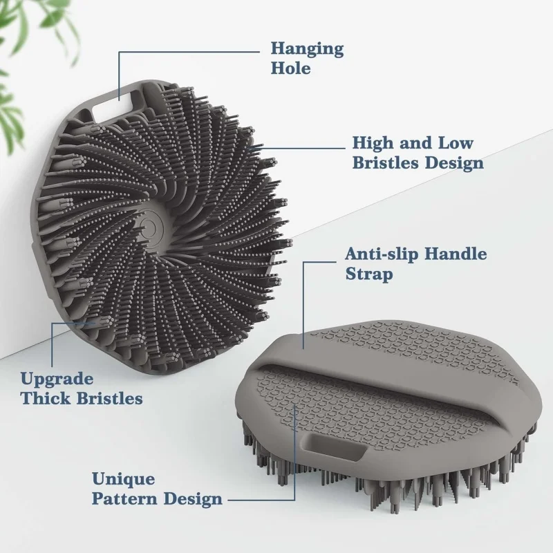 

Силиконовая щетка-мочалка для тела, для душа и ванны, отшелушивающая, для чувствительной кожи