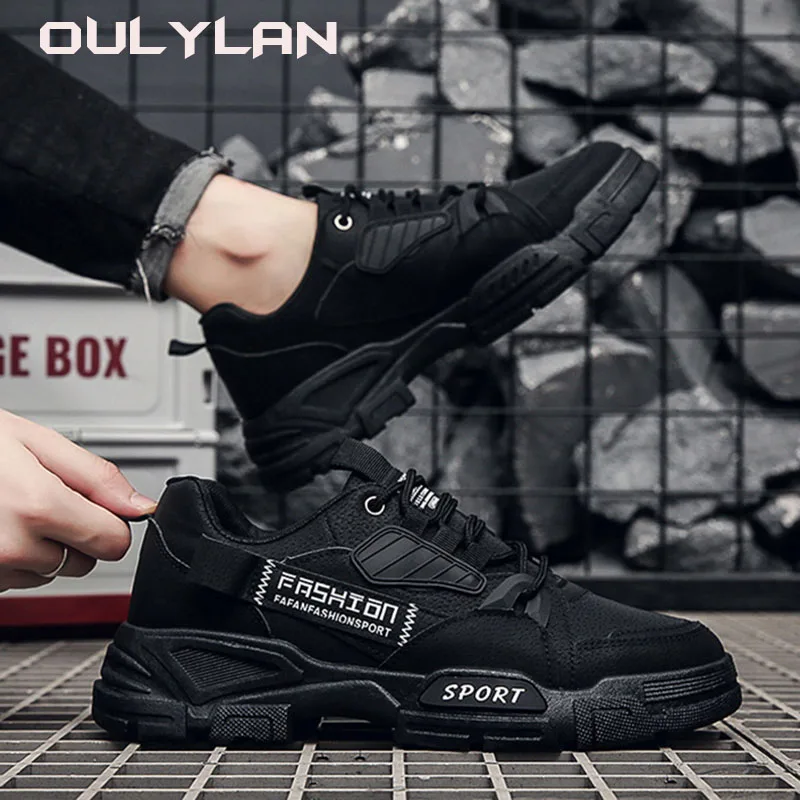 

2024 Spring New Work Shoes Men Labor Protection Shoes Mens Casual Shoes 2024 British Low Top Trendy Sports Men's Shoes