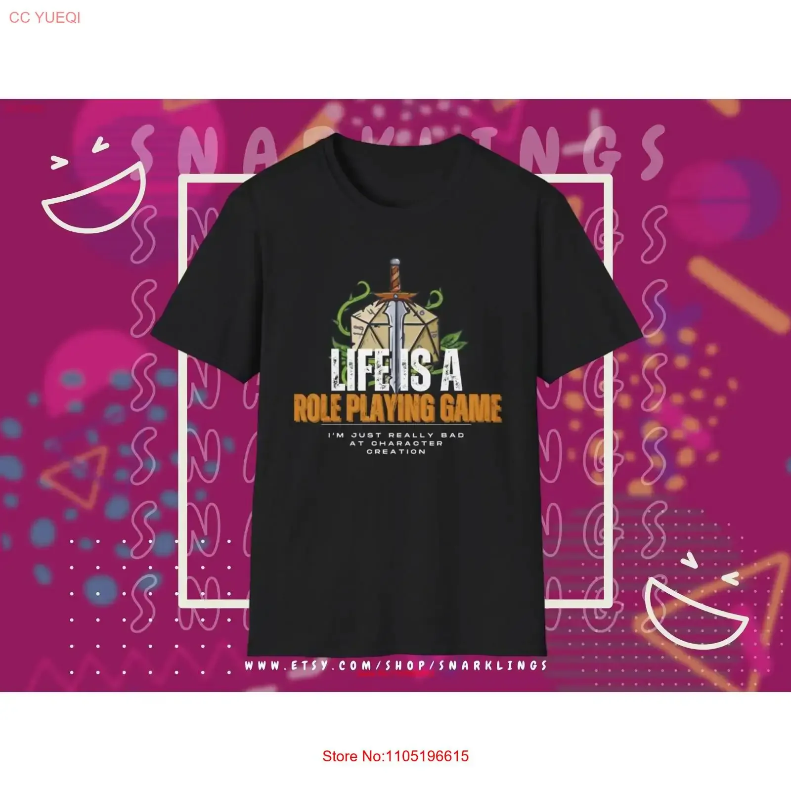 Life Is A Roleplaying Game I'm Just Really Bad At Character Creation T Shirt DnD D Player D20 DM Apparel vintage Washed
