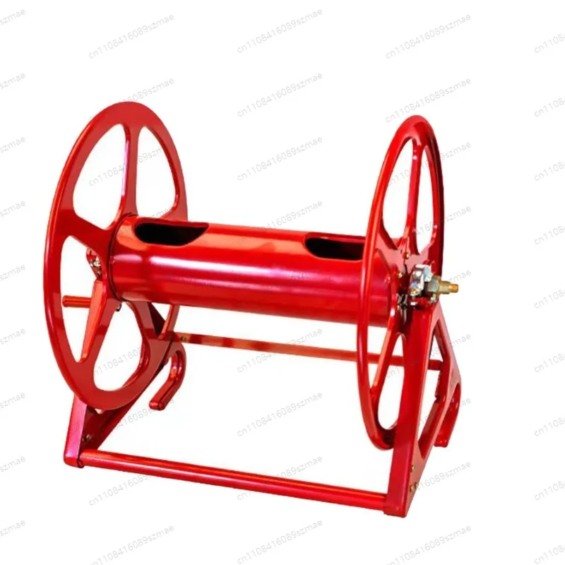 

Катушка для шланга высокого давления с ручным приводом, тележка-стойка для хранения водяного шланга на железном каркасе