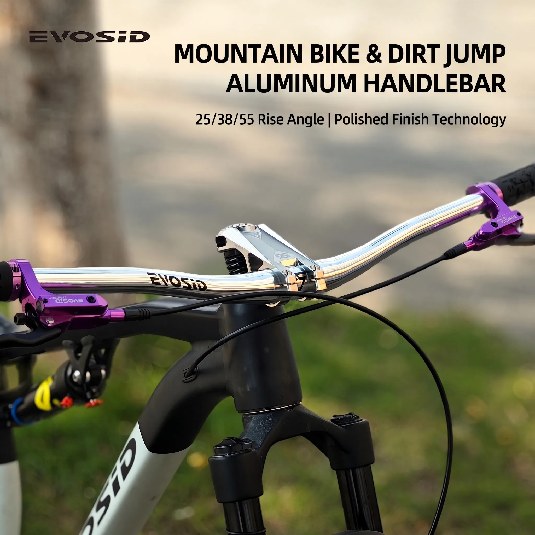 EVOSID Ultraleicht MTB Fahrrad Lenker 31,8mm Fahrrad Riser Bar 800mm Mountainbike Swallow Lenker Aluminium Legierung Fahrrad Teil