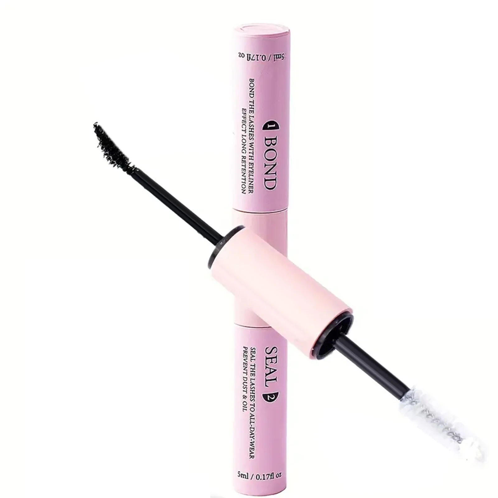 Colle noire pour faux cils à double tête, étanche, séchage rapide, scellant transparent pour accessoires de maquillage