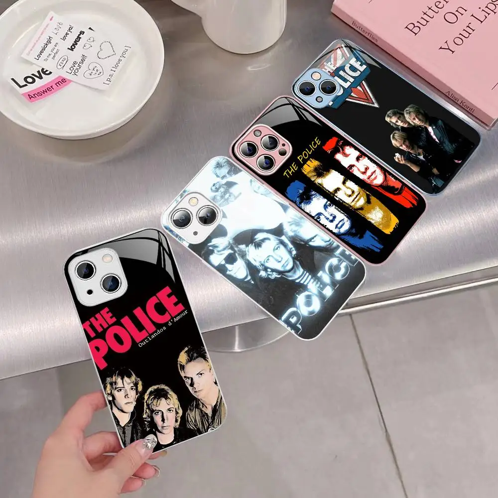 

Rock Band The Police For IPhone 14 13 12 Mini 11 Pro XS Max X XR 14 Plus Tempered Glass Cover