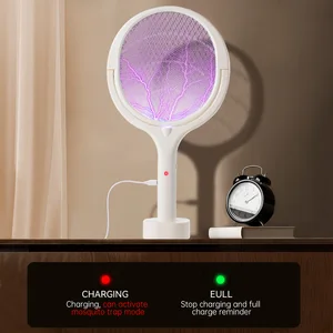 Electric mosquito eliminator, USB charging, flippable angle and adjustable, home repellent, 3500v Main Mosquito Electric Racket Sales - №2