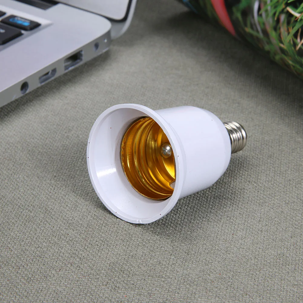 

E12 to E27 Lamp Holder Socket Base Practical E12 to E27 Socket Holder Adapter for Switch Lighting Accessories White